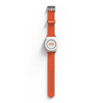 CallToU Monitoring SOS Alert Portable Alarms IP66 Waterproof Watch Button for Elderly Vibrate Digital Display Call Bell for Nursing Home Seniors Patients Emergency(复制) CallTou